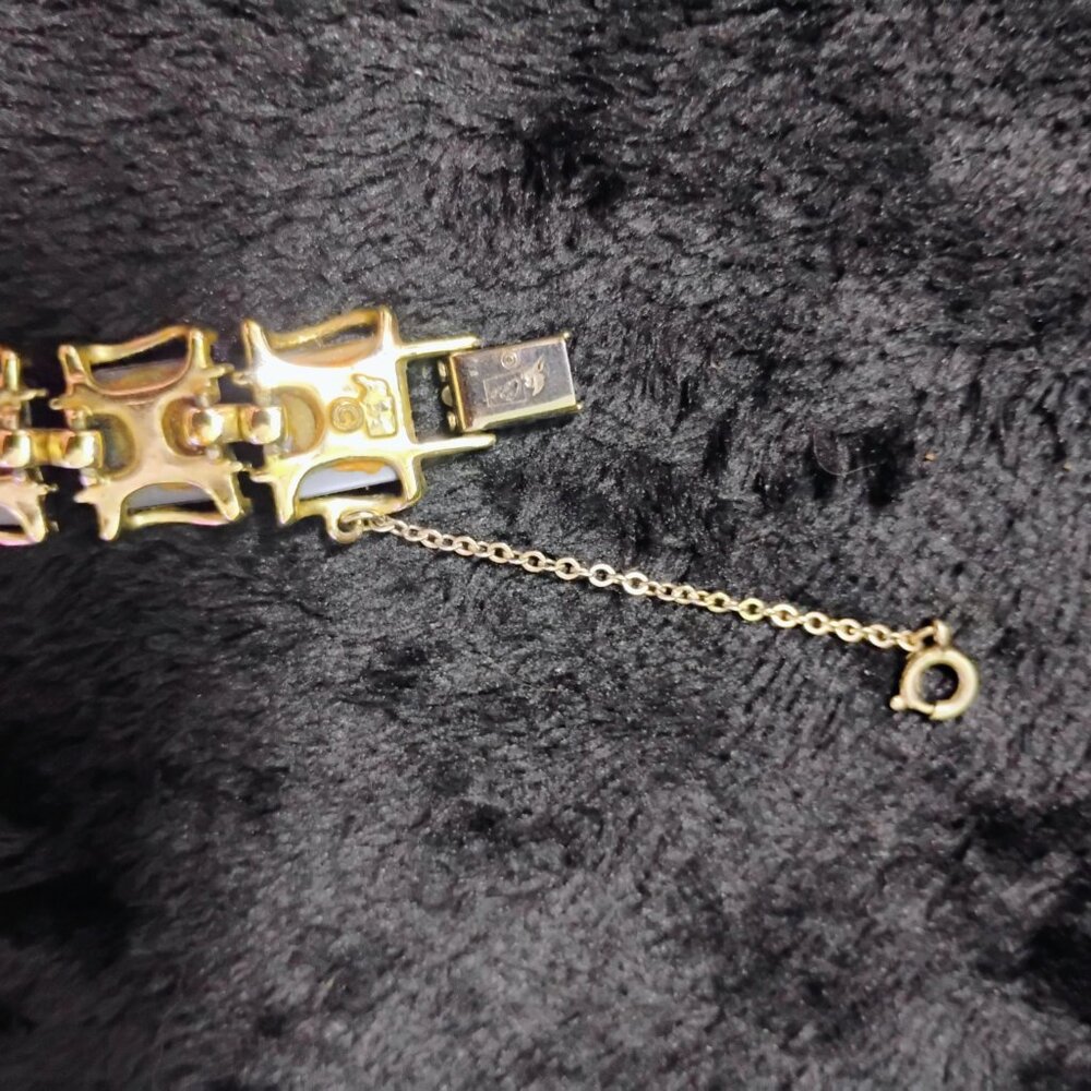 Coro Blue Necklace and Bracelet Set (201) - Picture 6 of 6